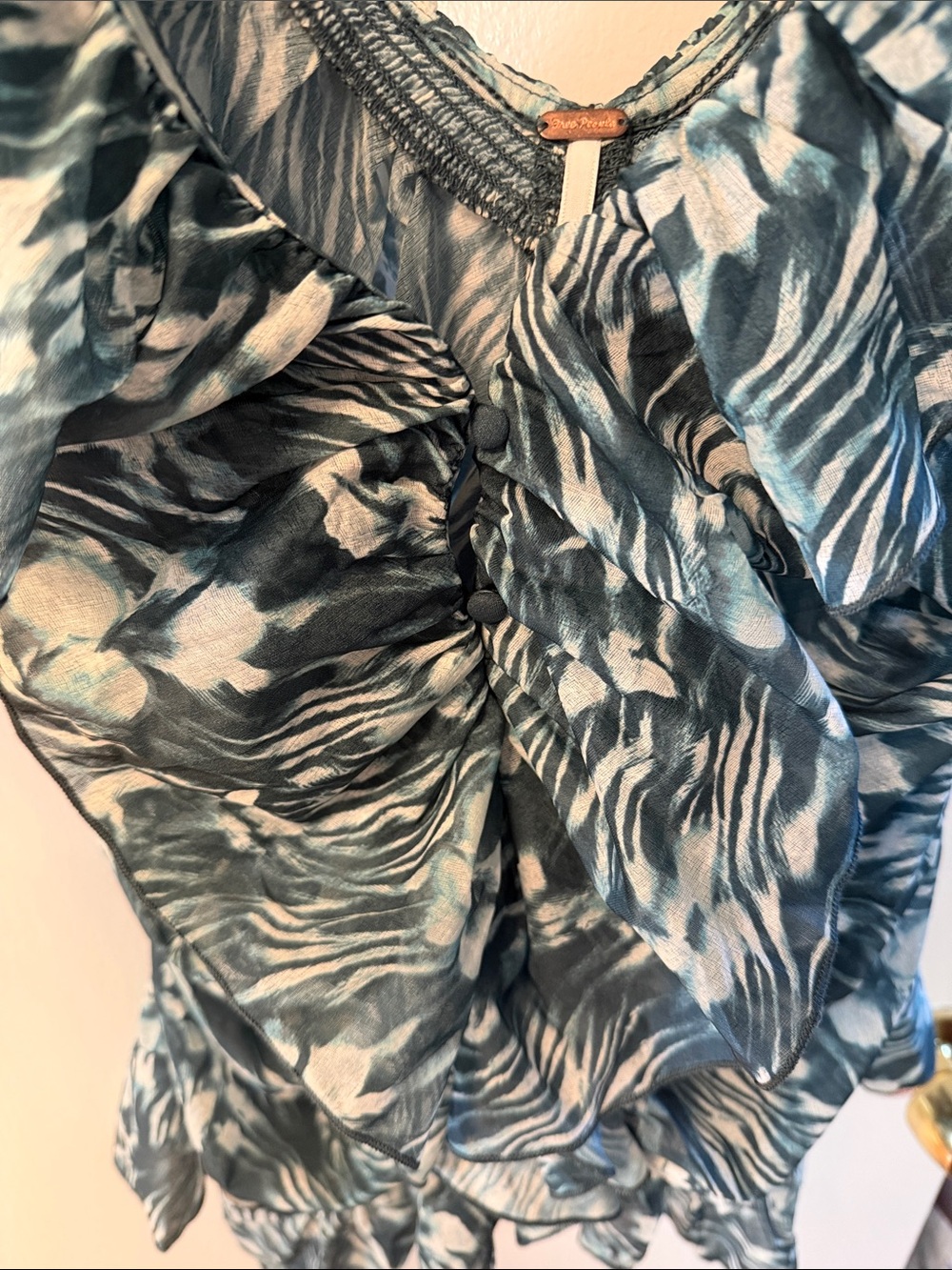 Blythe Printed Ruffled Top - Picture 6 of 7